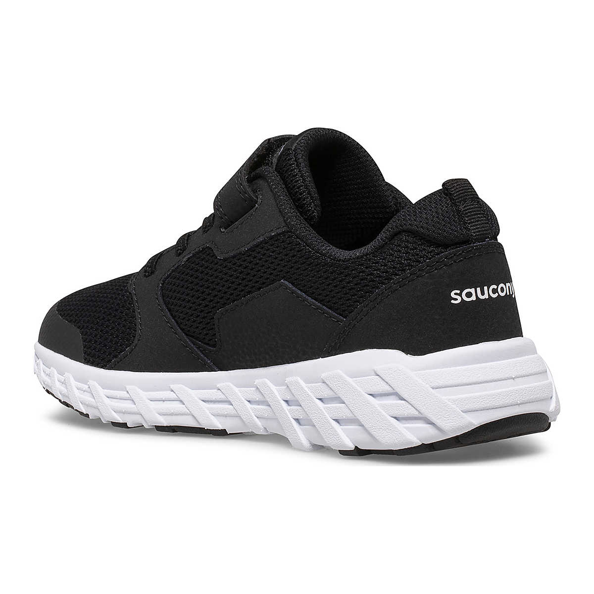 Saucony - Big Kid's Wind 2.0 A/C Sneaker - Black/White