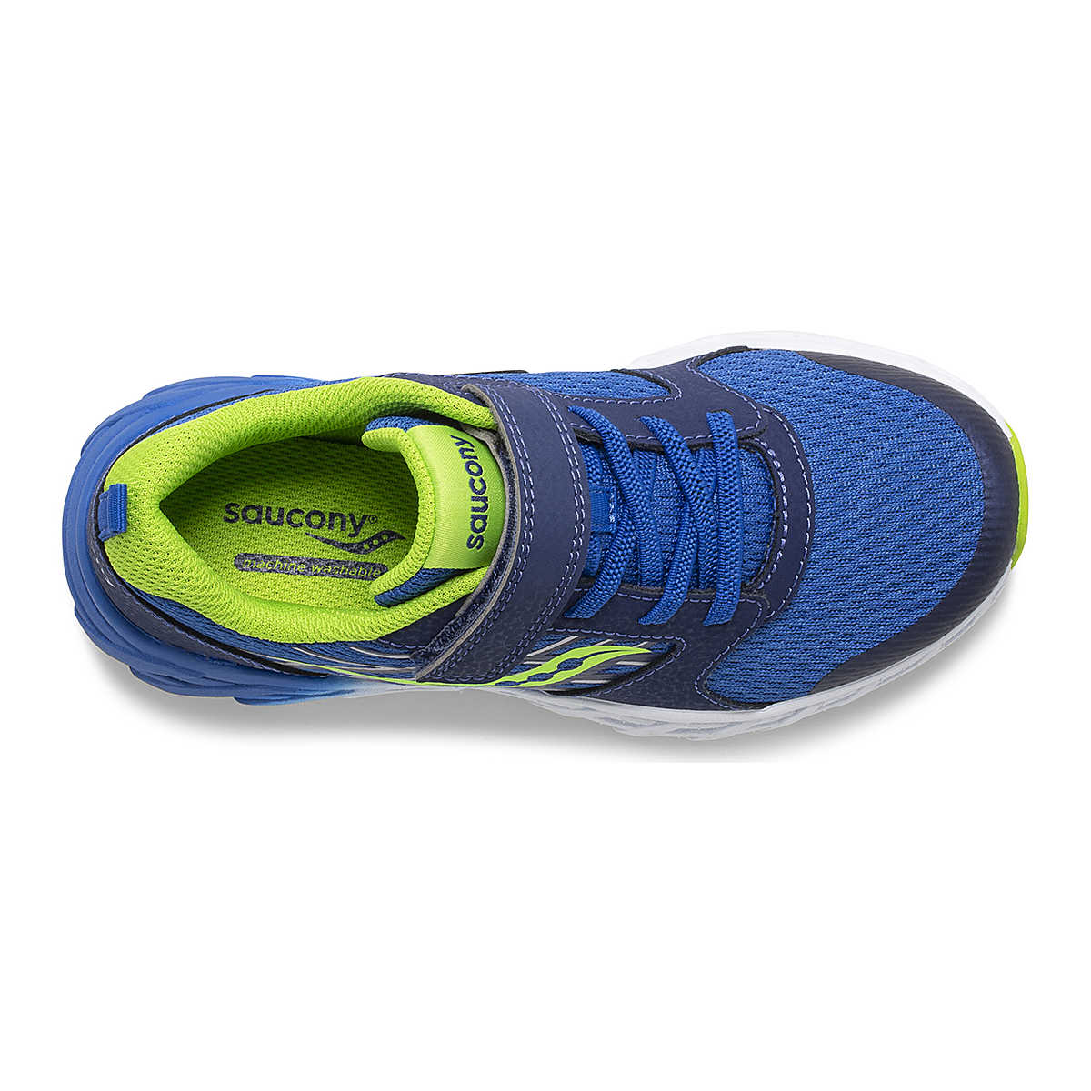 Saucony - Big Kid's Wind 2.0 A/C Sneaker - Blue/Green