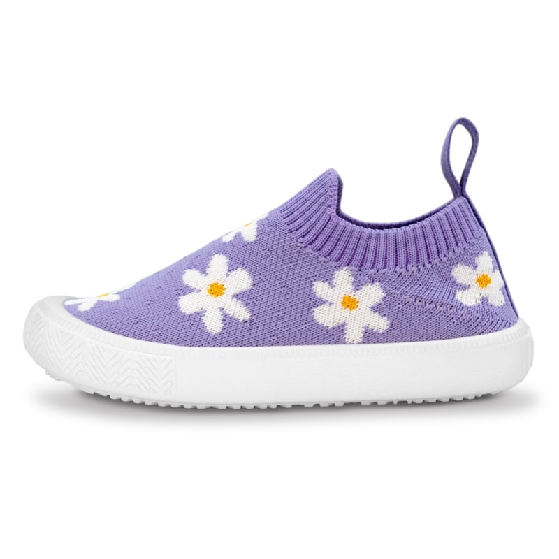 Jan & Jul - Graphic Knit Shoe - Purple Daisy