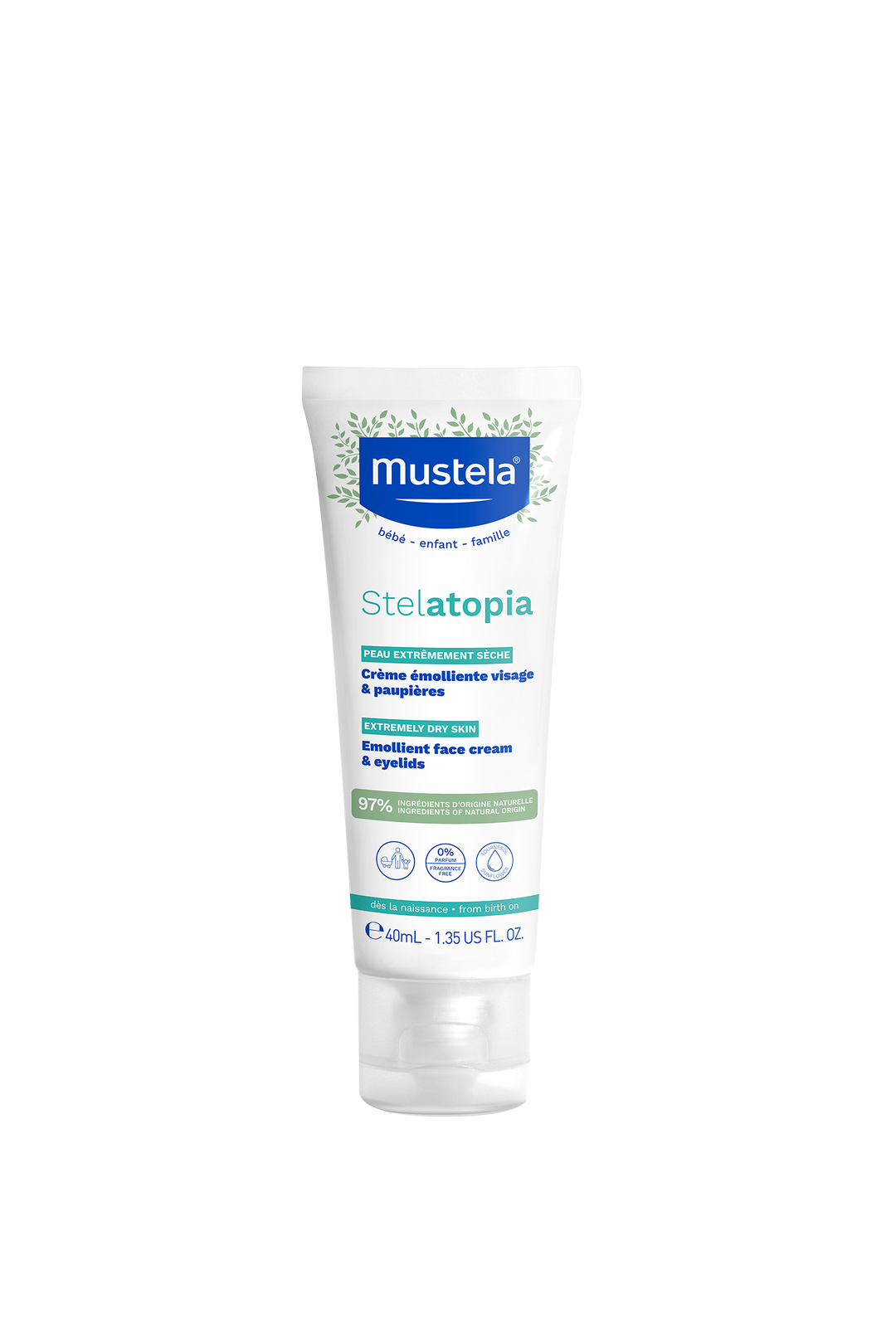 Mustela Stelatopia emollient facial cream 40 mL