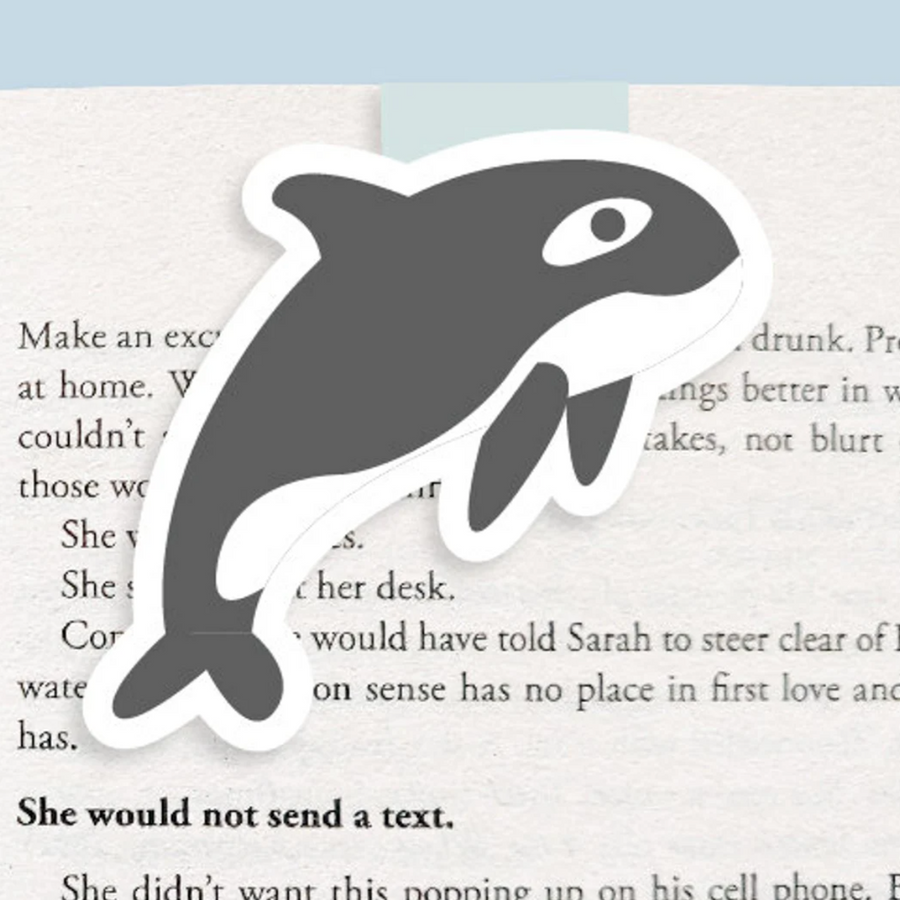 Craftedvan - Orca Jumbo Magnetic Bookmark