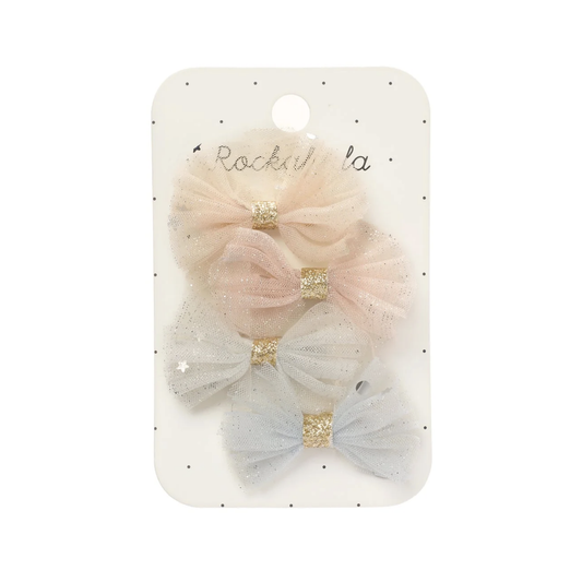Rockahula - Sparkle Tulle Mini Bow Clips