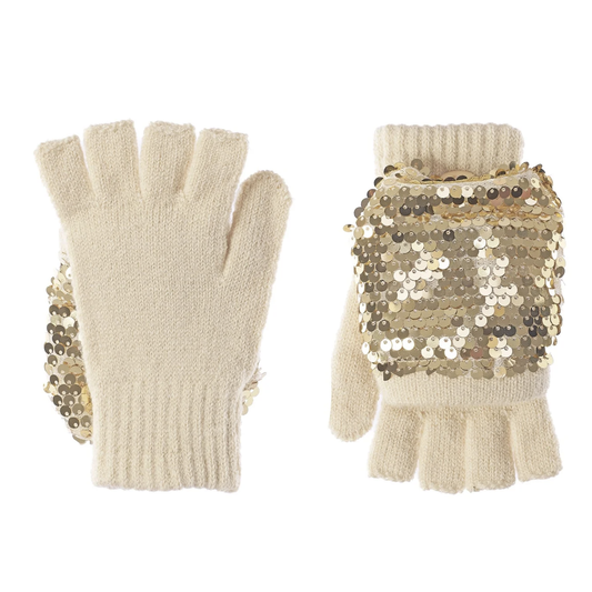 Rockahula - Shimmer Sequin Knitted Gloves