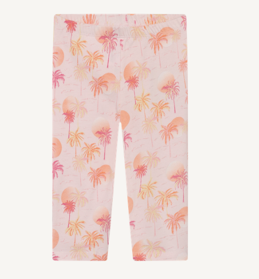 Minymo - Capri Length All-Over Print Leggings - 5Y