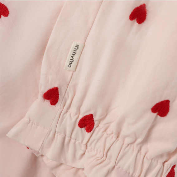 Minymo - Embroidered Heart Infant Pants