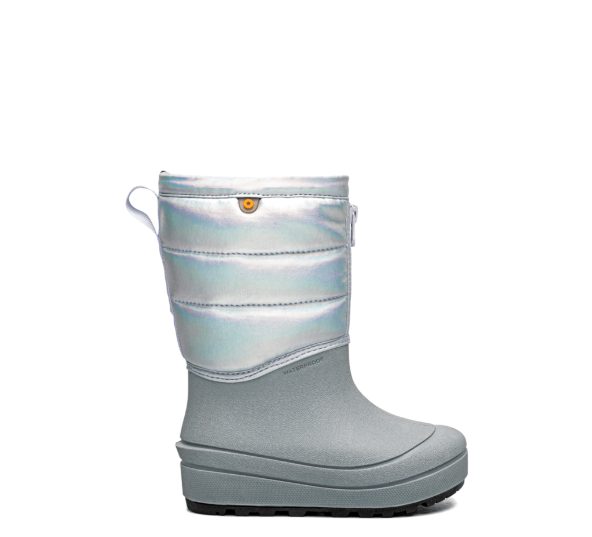 Bogs Snow Shell Zip Boot – Holographic Silver