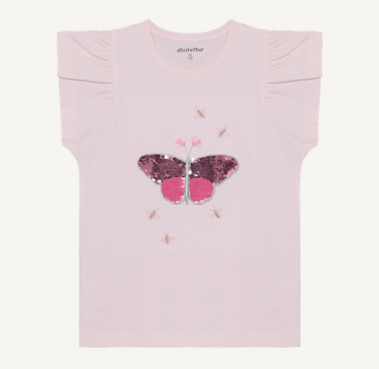 Minymo - Sequined Graphic T-Shirt - 5Y