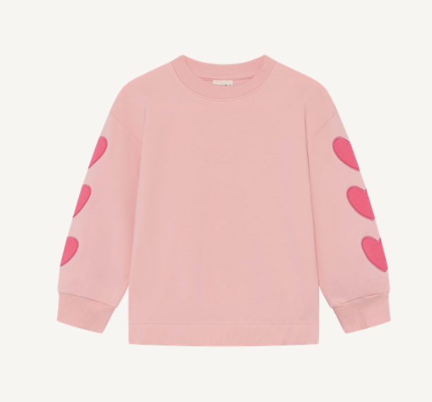 Minymo - Pullover Sweater with Heart Sleeve Detail