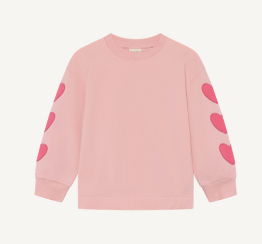 Minymo - Pullover Sweater with Heart Sleeve Detail