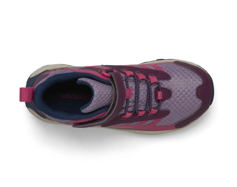 Merrell Moab Speed Mid 2 Waterproof Big Kid's Sneaker Navy