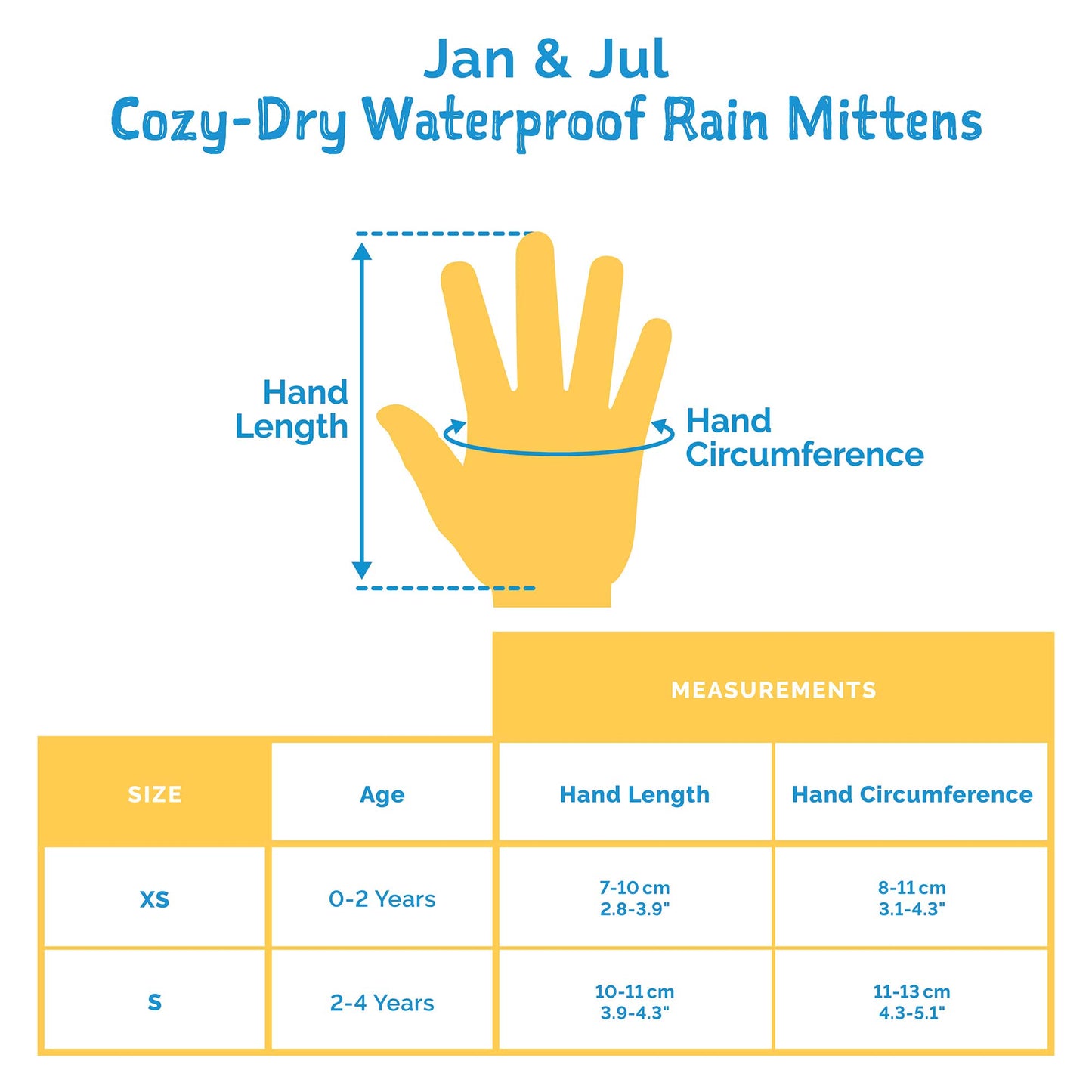 Jan & Jul Cozy-Dry  Kids Waterproof Rain Mittens