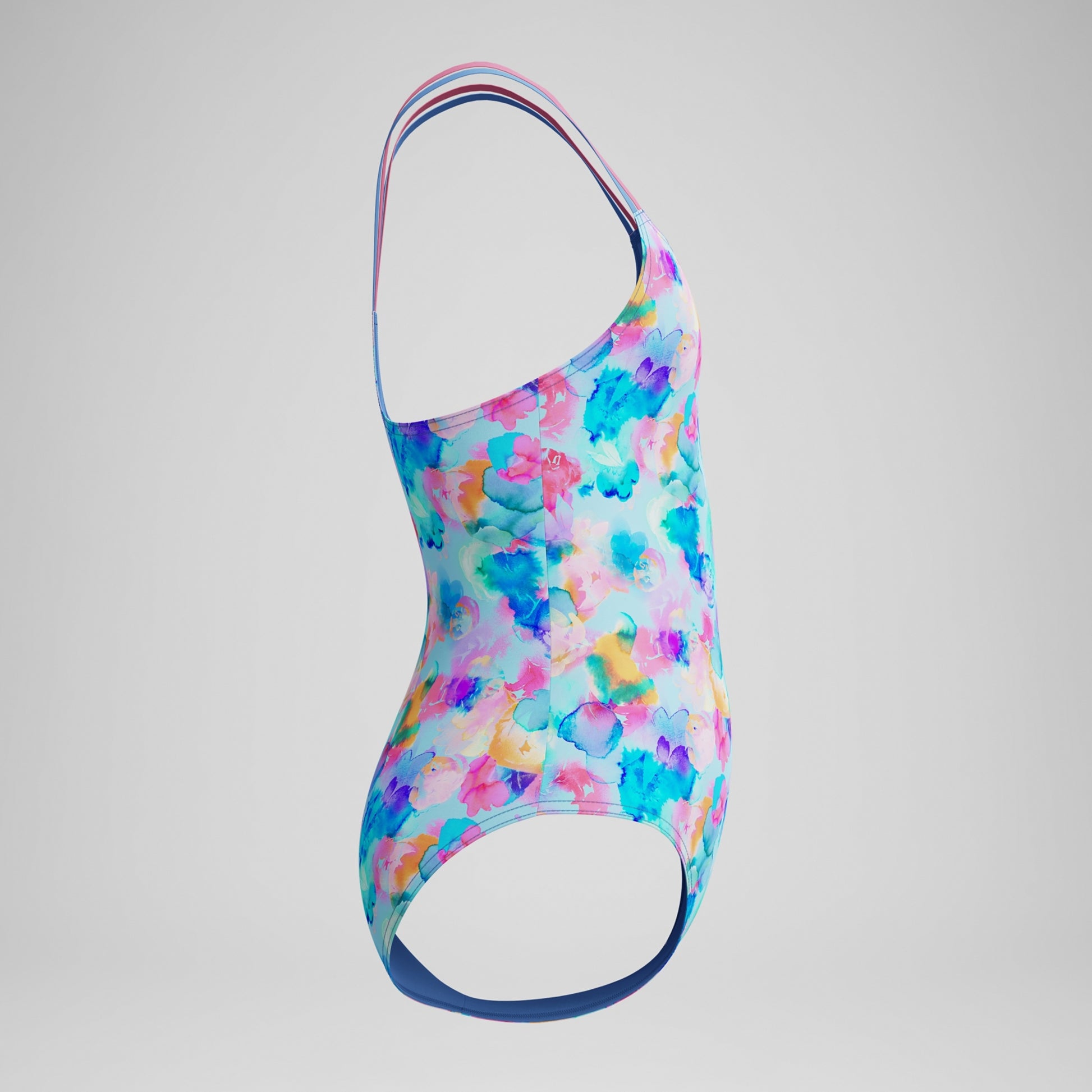 Speedo Strappy Printed One Piece Swimsuit Periwinkle blue 5