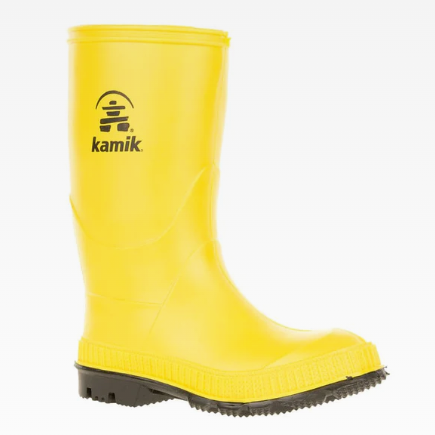 Kamik Stomp Kids Rain Boot Toddler — waterproof, rain gear, children's shoes — side view