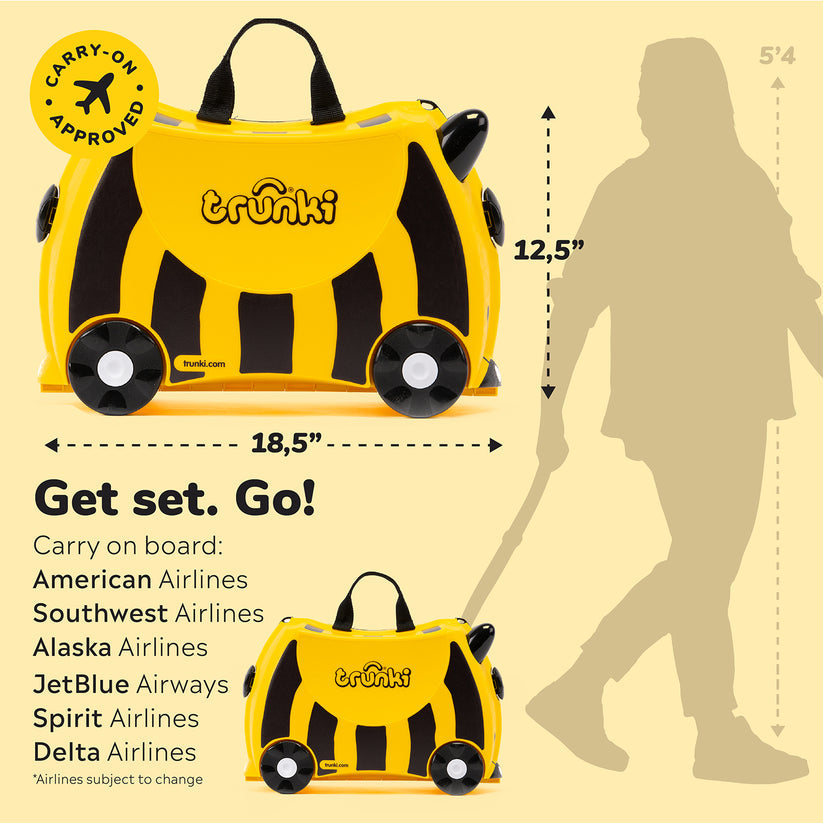 Trunki Ride-on Suitcase - Bernard Bee