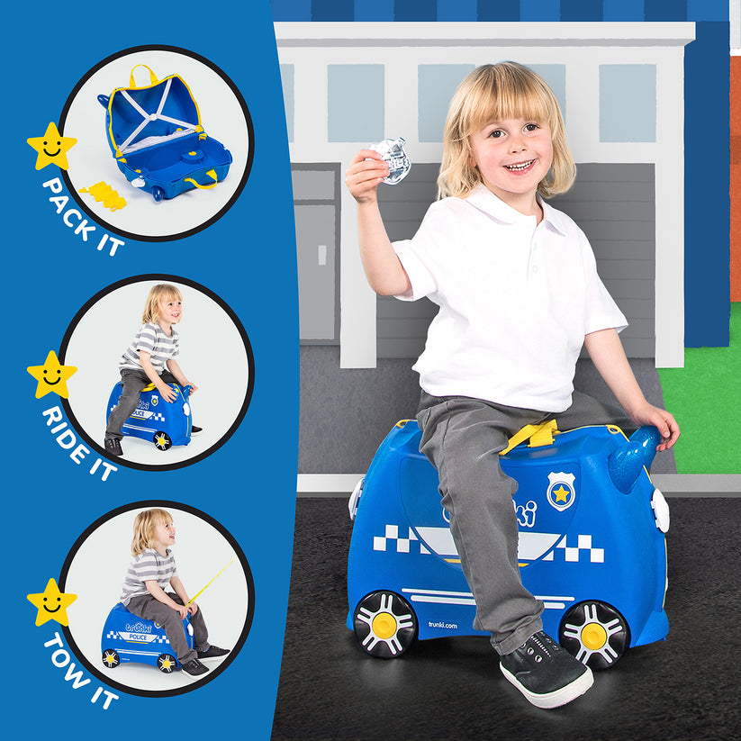 Trunki Ride-on Suitcase - Percy Police Car