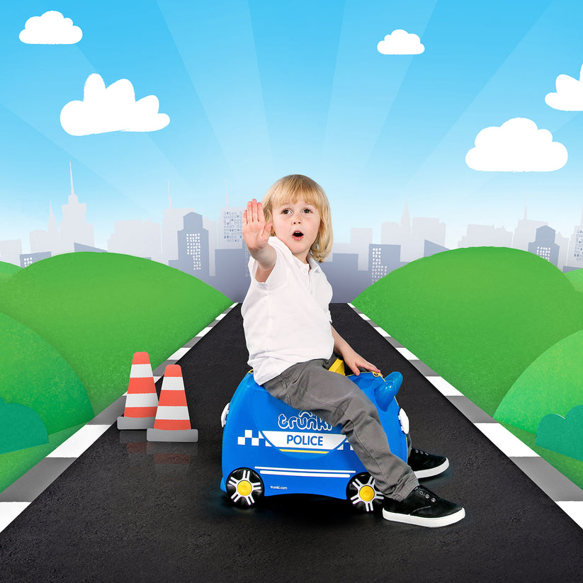 Trunki Ride-on Suitcase - Percy Police Car