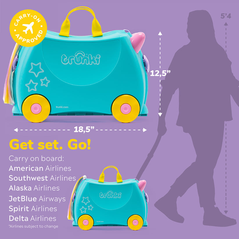 Trunki Ride-on Suitcase - Una Unicorn