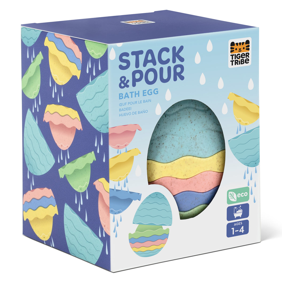 Tiger Tribe Stack and Pour Bath Egg Eco