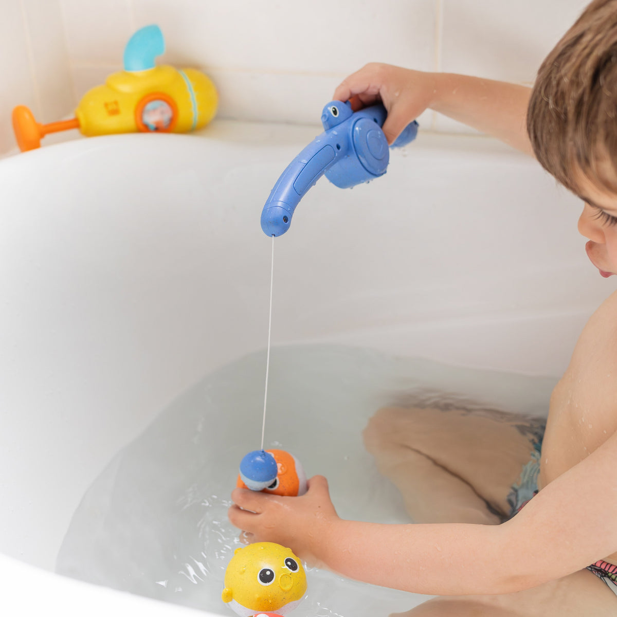 Tiger Tribe Catch and Splash Bath Fishing Game