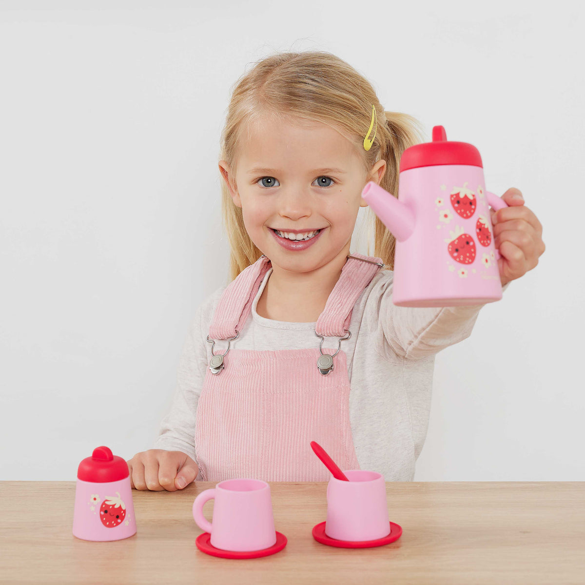Tiger Tribe Silicone Tea Set Strawberry Patch