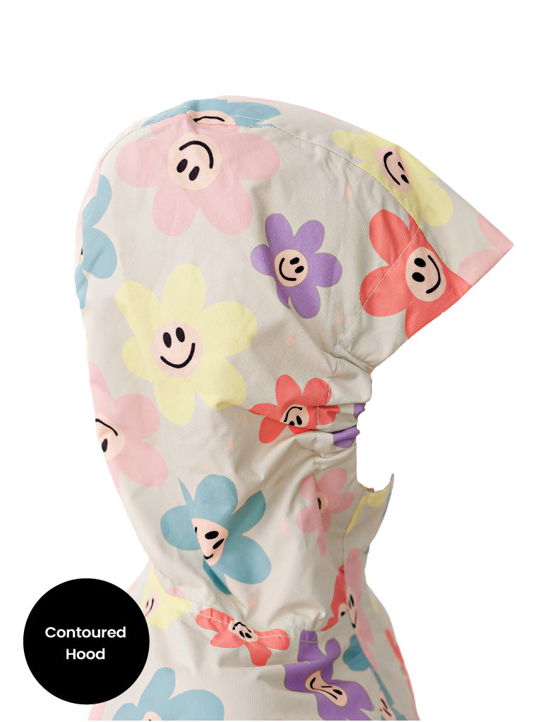 Therm Kids 10K Packaway Rainshell - Happy Daisy