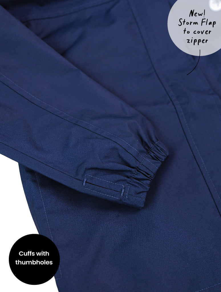 Therm Kids 10K Packaway Rainshell - Navy