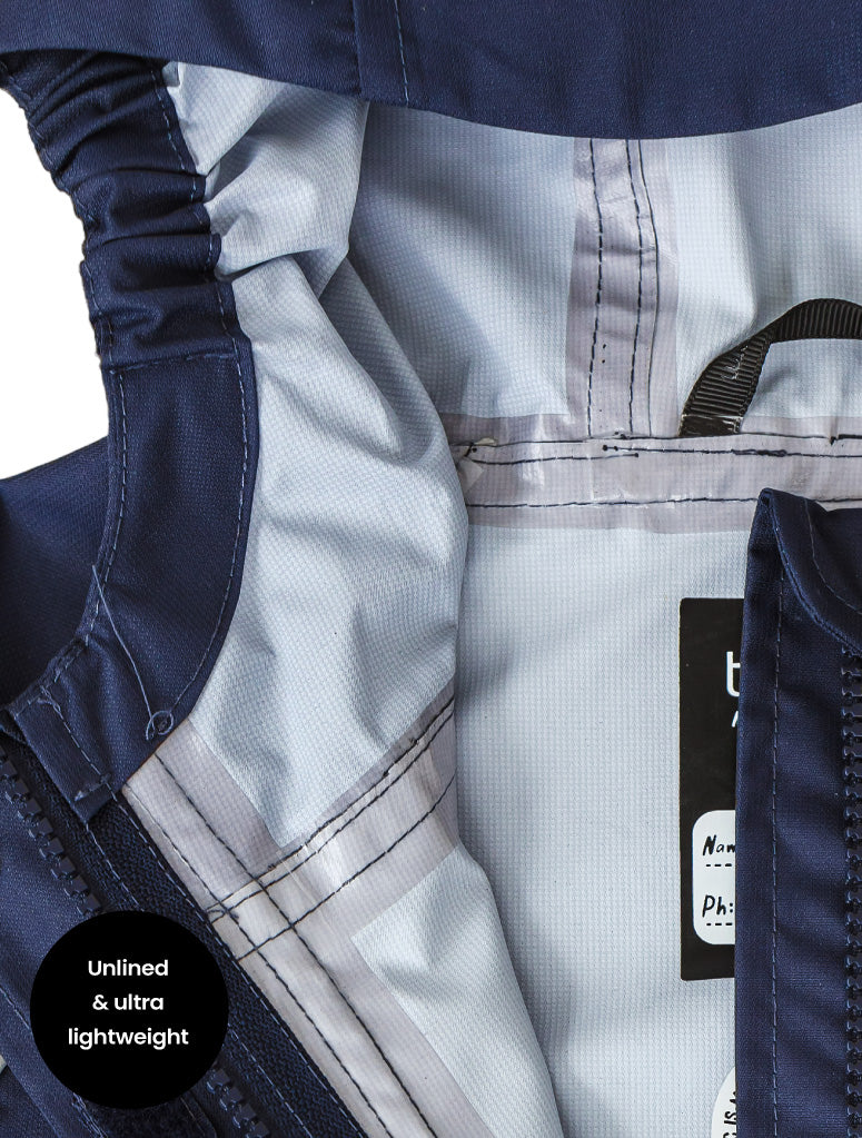 Therm Kids 10K Packaway Rainshell - Navy