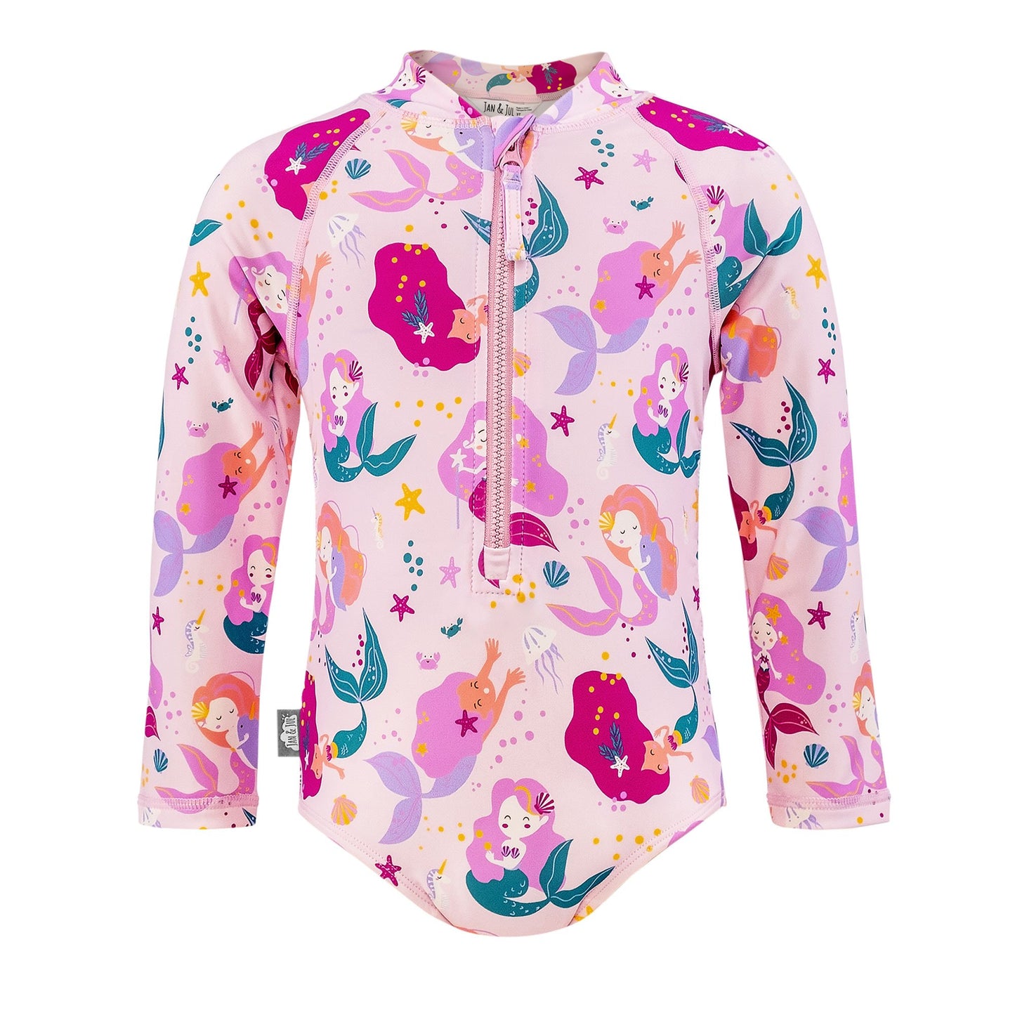 Jan & Jul - UV Girls' Swimsuit - Pink Mermaid