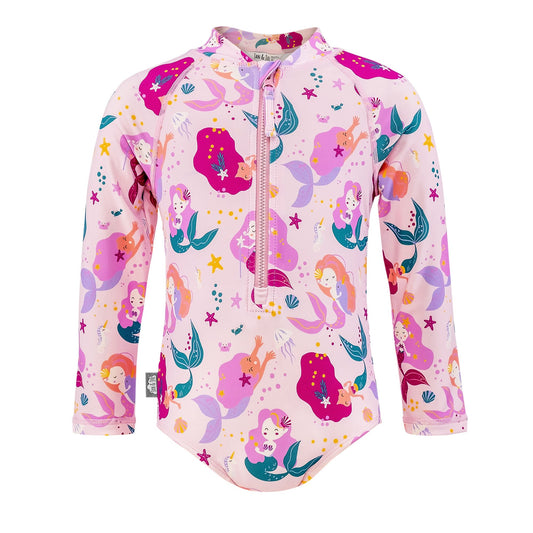 Jan & Jul - UV Girls' Swimsuit - Pink Mermaid