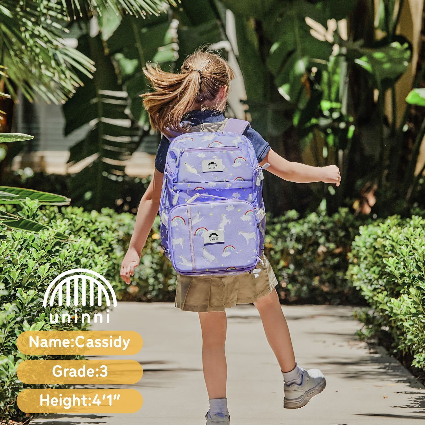 Uninni - Ellis Lunch Bag - Rainbow Unicorn