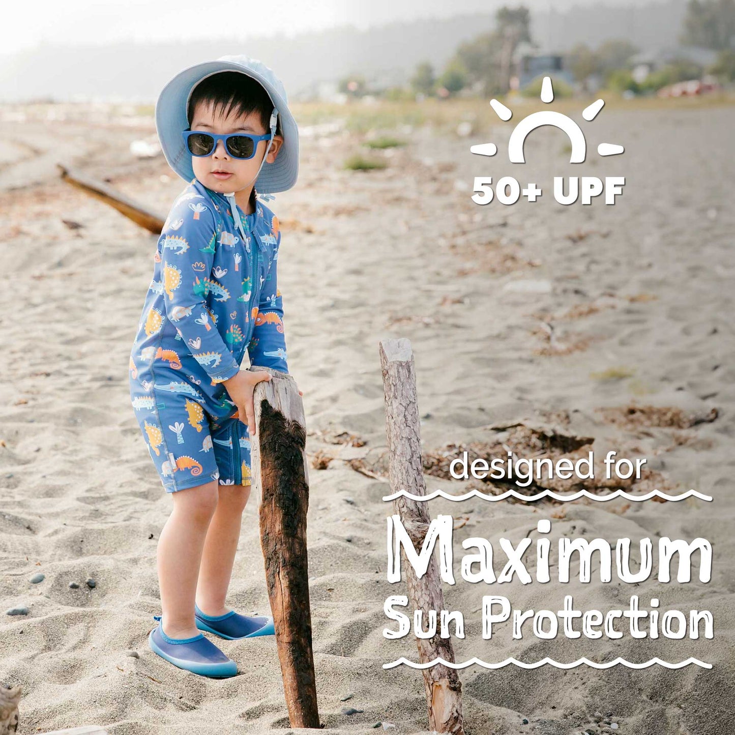 Jan & Jul 1-pc UV Jumpsuit - Dino Buddies