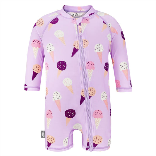 Jan & Jul 1-pc UV Jumpsuit - Lavender Ice Cream