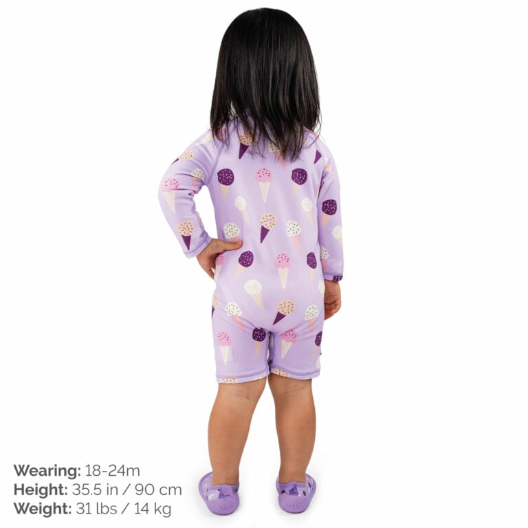Jan & Jul 1-pc UV Jumpsuit - Lavender Ice Cream