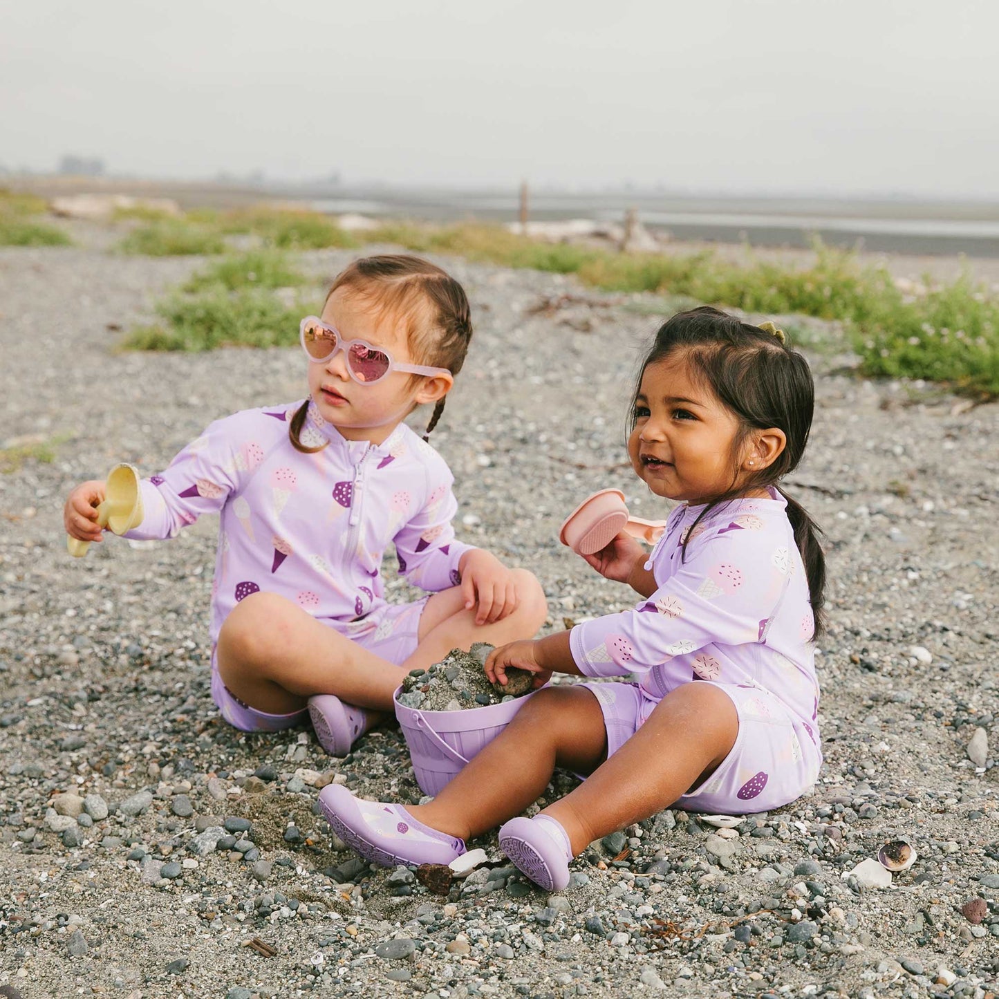 Jan & Jul 1-pc UV Jumpsuit - Lavender Ice Cream