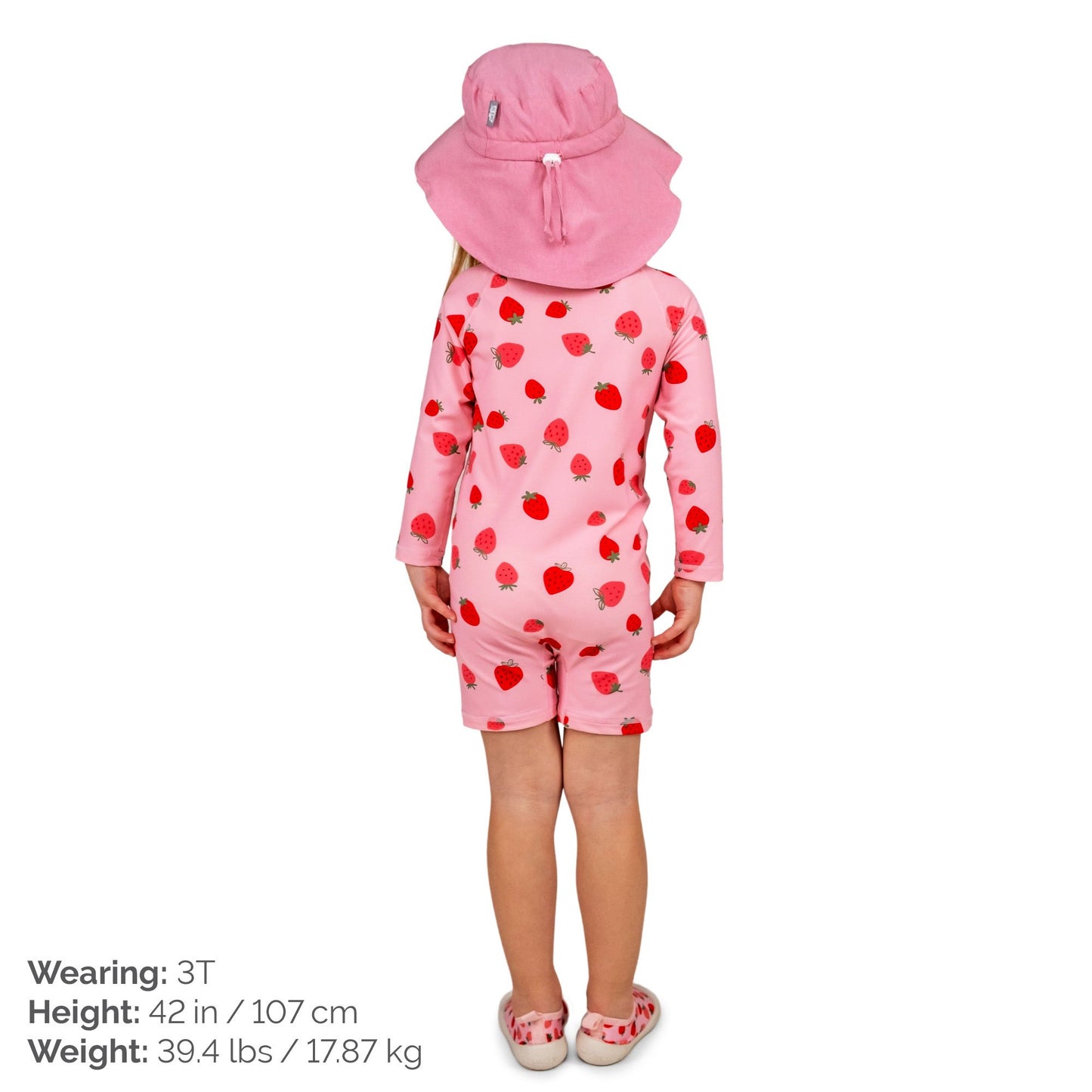 Jan & Jul 1-pc UV Jumpsuit - Pink Strawberry