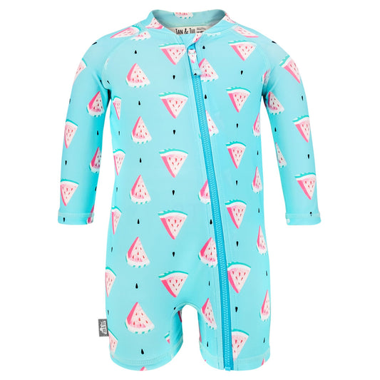 Jan & Jul 1-pc UV Jumpsuit - Watermelon