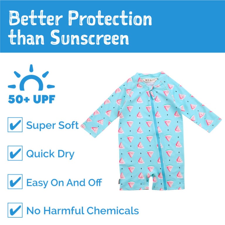 Jan & Jul 1-pc UV Jumpsuit - Watermelon