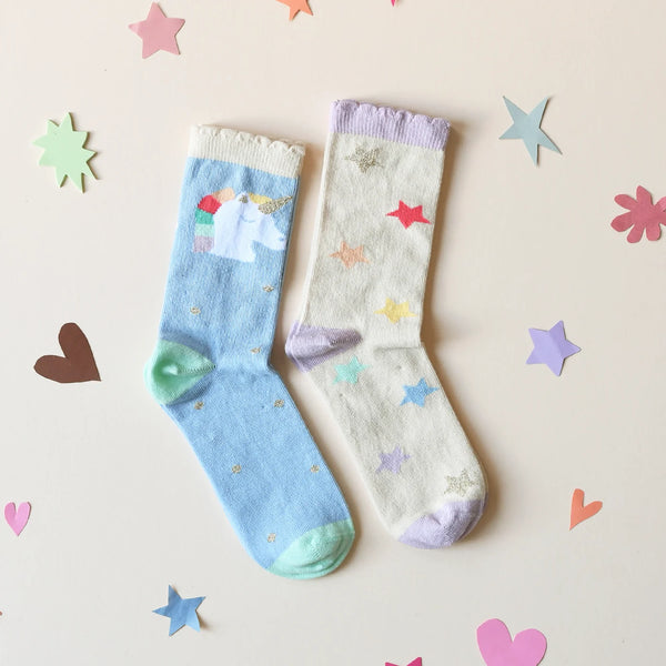 Rockahula Rainbow Unicorn Socks 2 Pack
