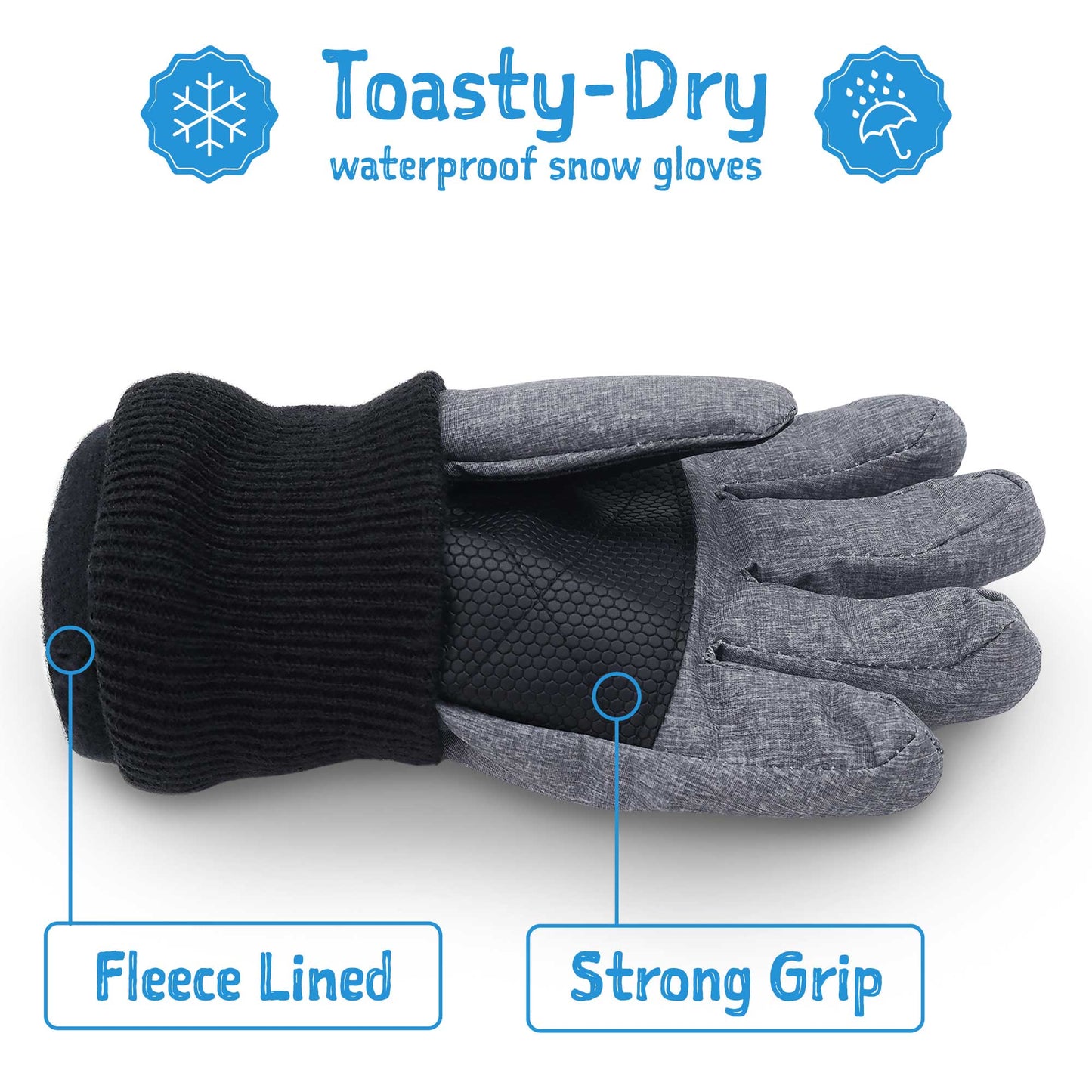 Jan & Jul Toasty-Dry Waterproof Snow Gloves