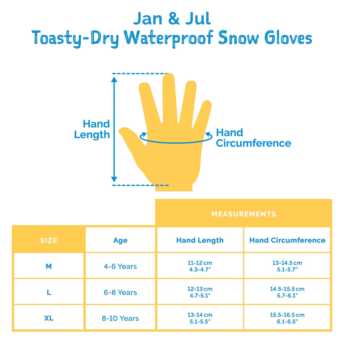 Jan & Jul Toasty-Dry Waterproof Snow Gloves