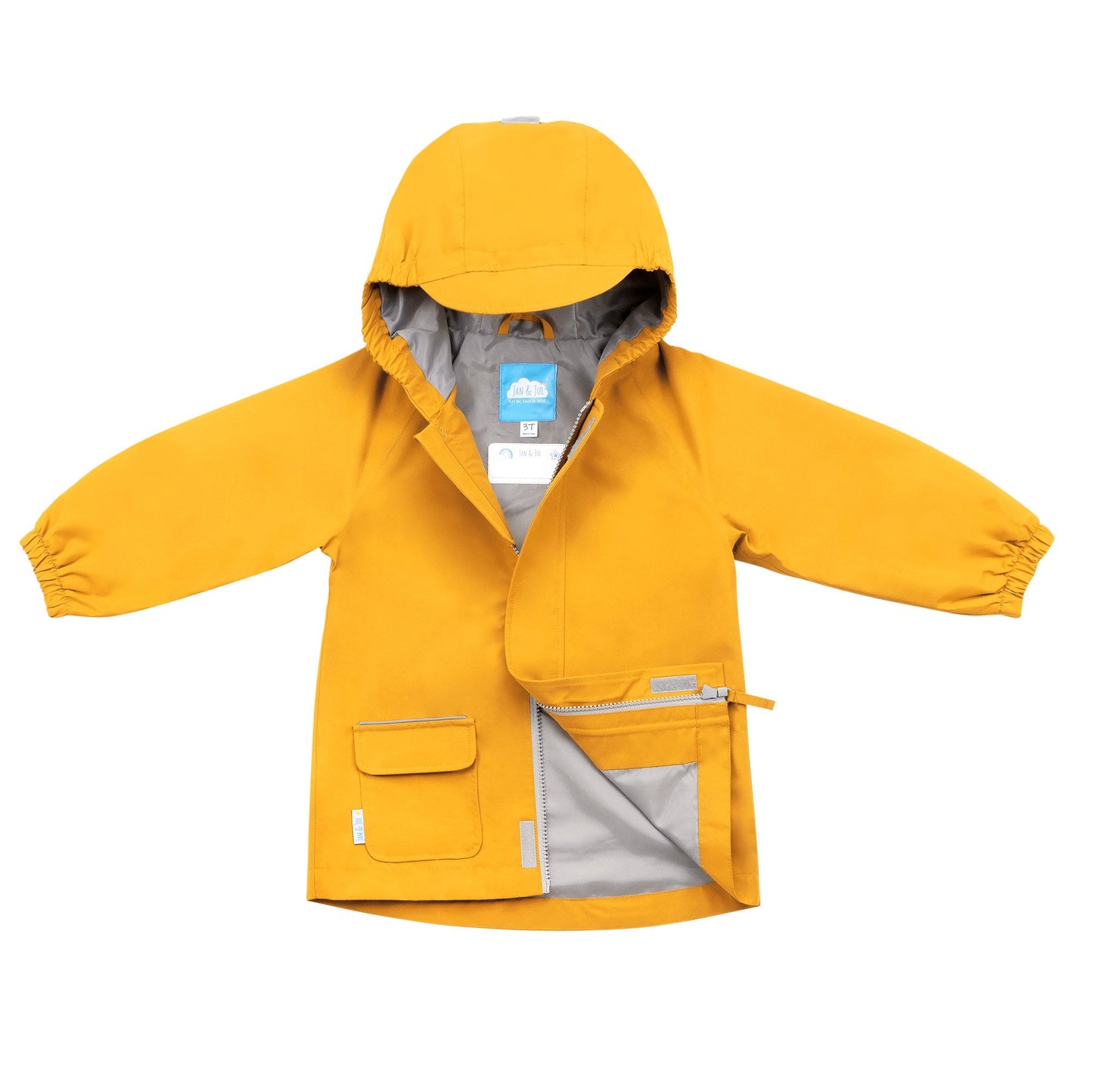 Jan & Jul -  Puddle-Dry Waterproof Rain Jacket - Yellow