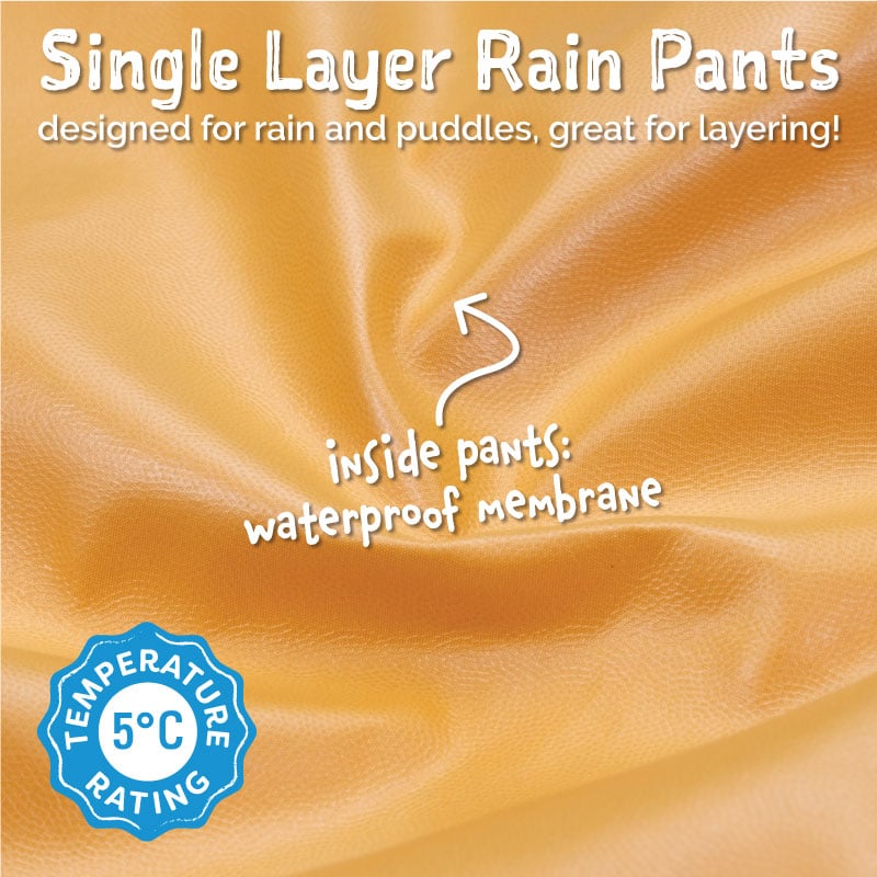 Jan & Jul - Puddle-Dry Rain Pants (Single Layer)