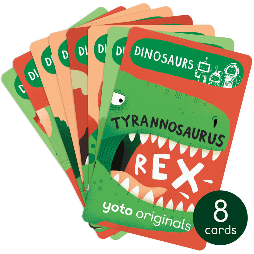 Yoto Card: BrainBots – Dinosaurs Collection | Prehistoric Facts & Adventure | Ages 5–10