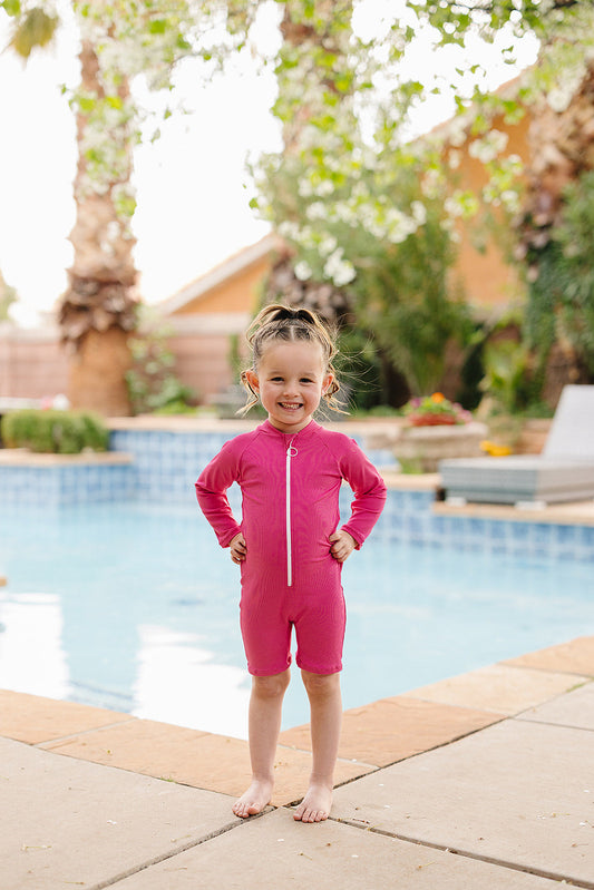 Current Tyed - "Brights" Hot Pink Sunsuit