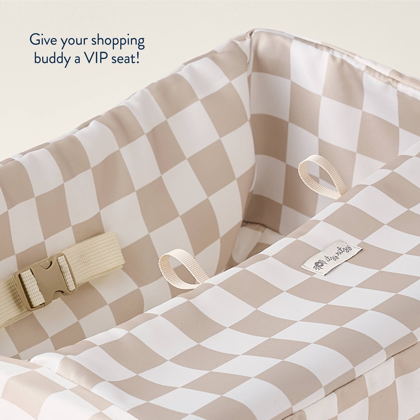 Itzy Ritzy -  Checkerboard Itzy Shopping Cart Cover