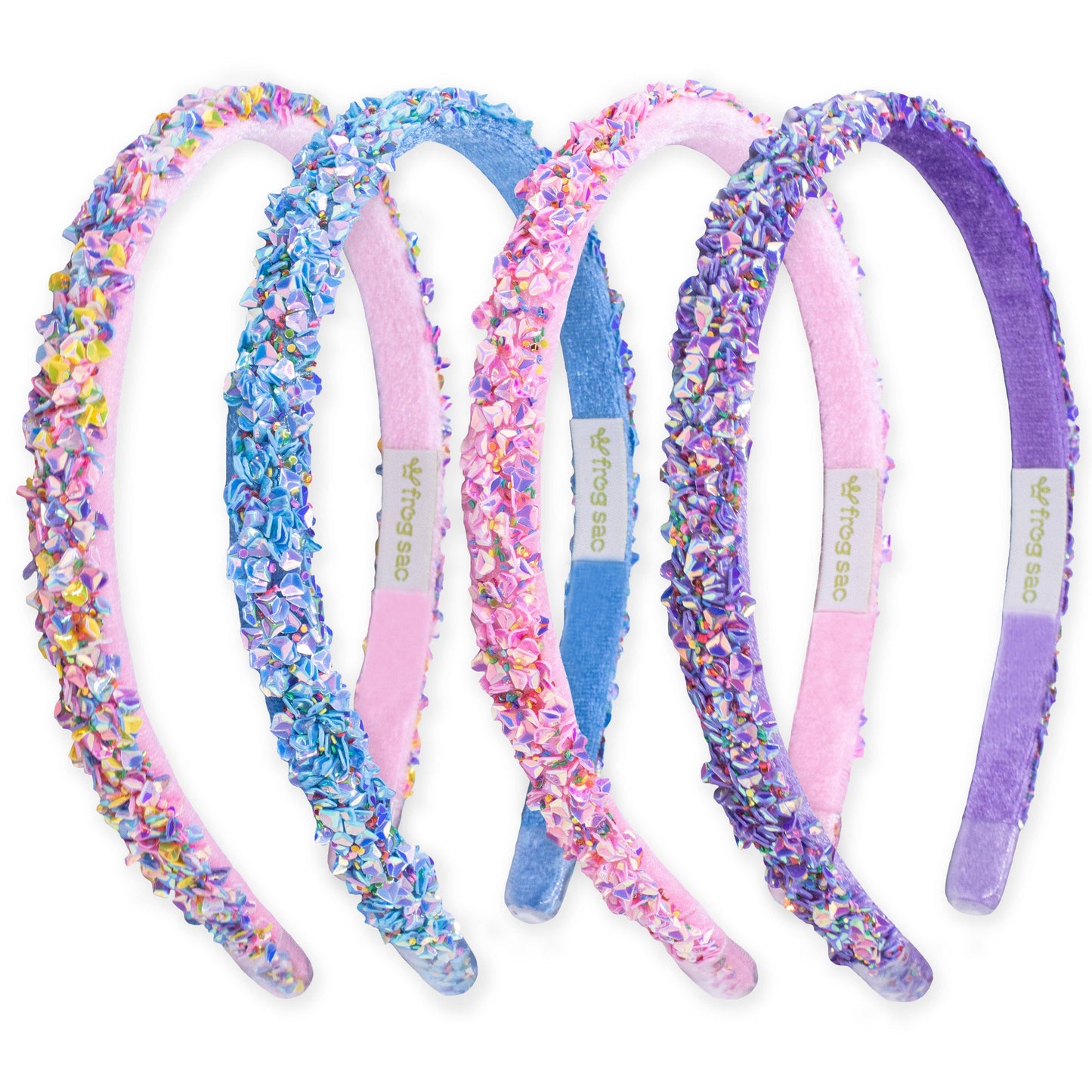 Frog Sac - Thin Sequin Headband - Non Slip Hair Accessories for Kids