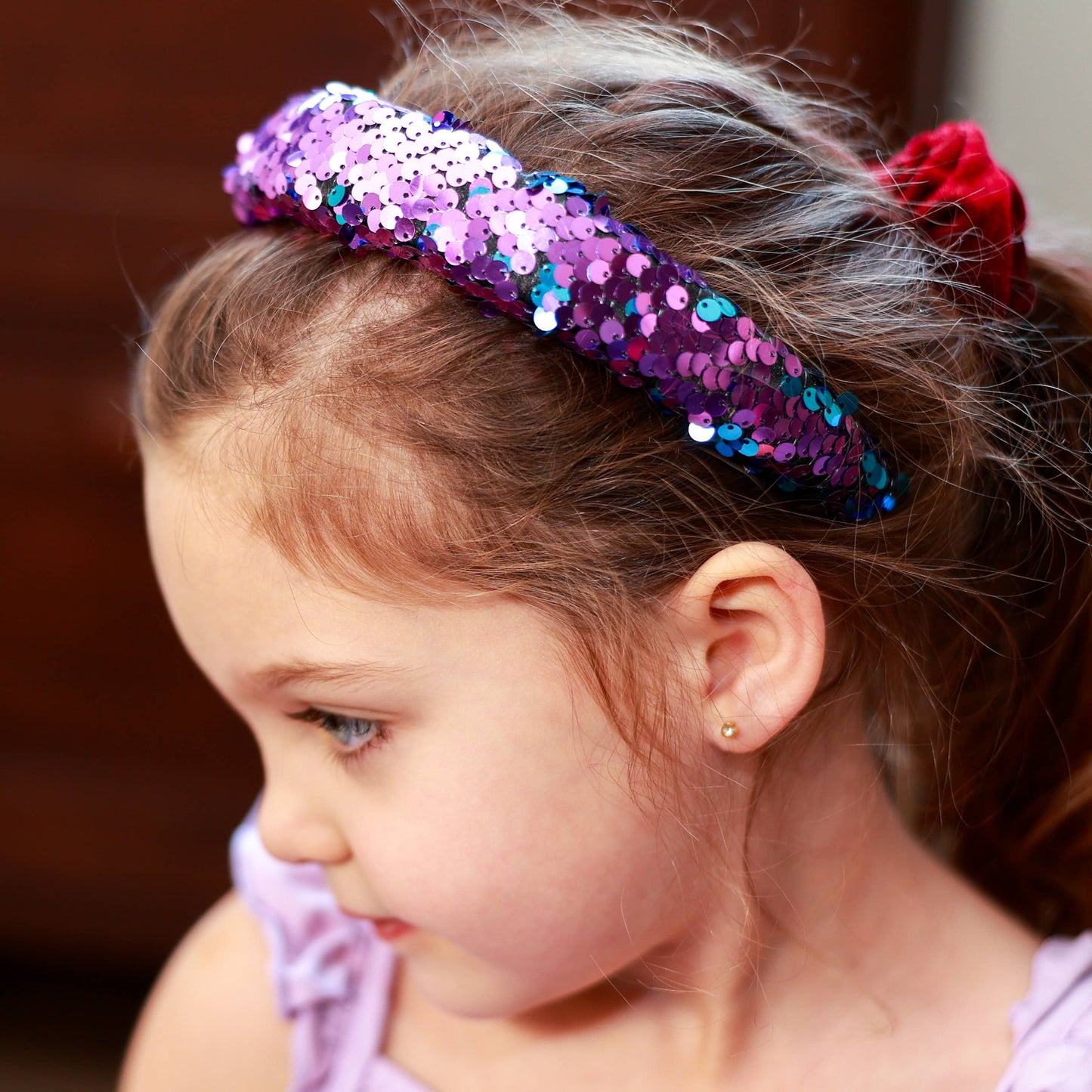 Frog Sac Reversible Sequin Headband, Kids Padded Hair Band