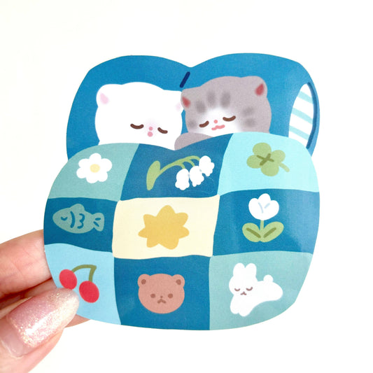 Maobabie - Vinyl Sticker - Cozy Quilt Kitties