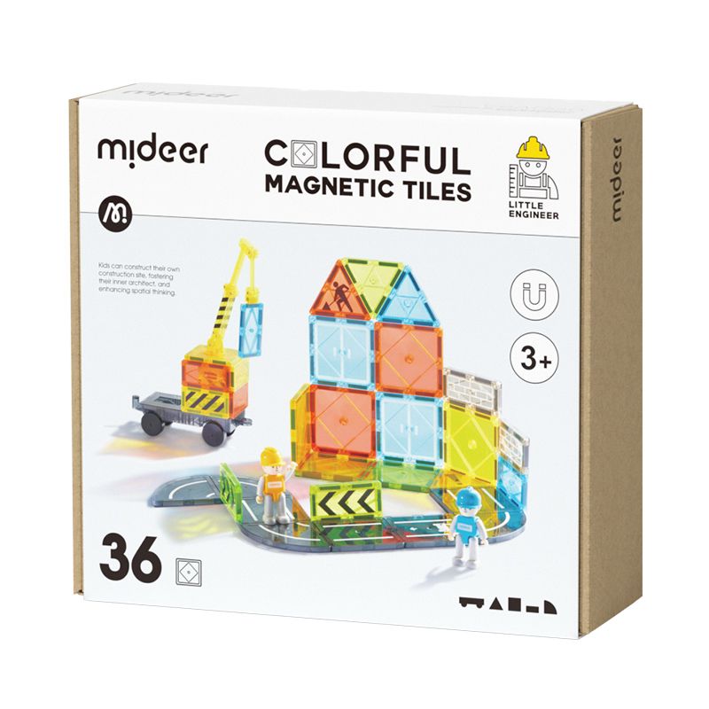 Mideer - Magnetic Building Blocks: Little Architect 36P