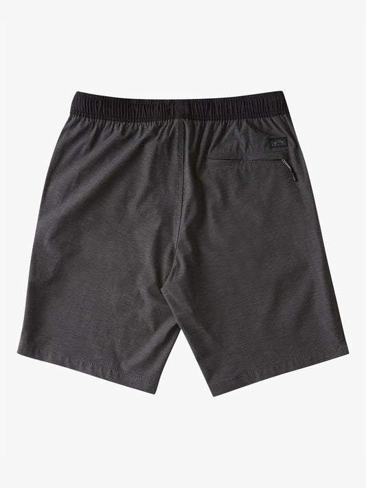 Billabong - Boys' Crossfire Elastic Short 12Y - Asphalt